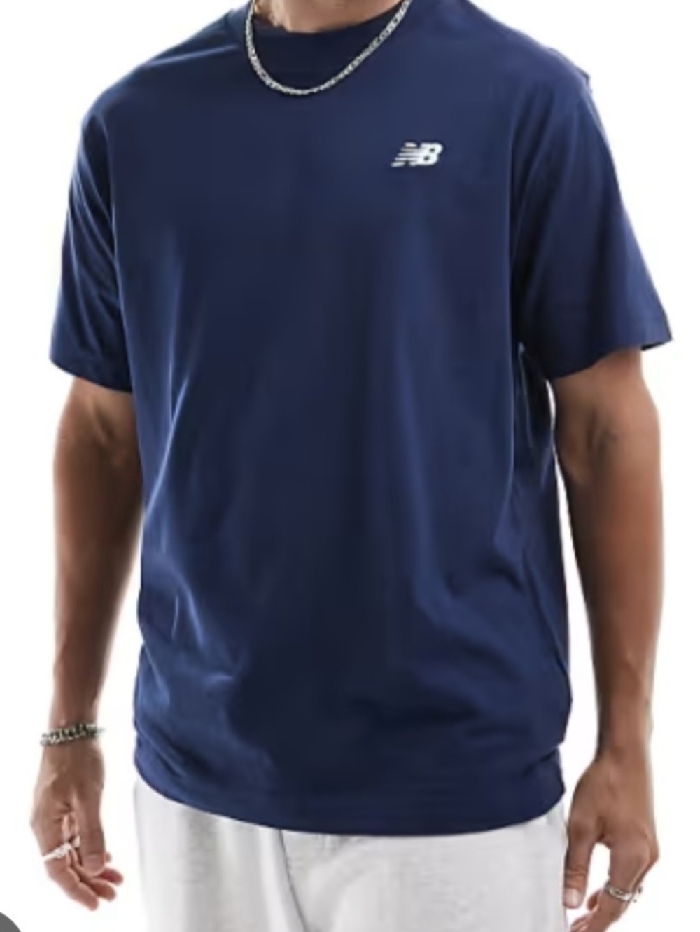New Balance Navy Blue Sport Essentials Tee with Tag